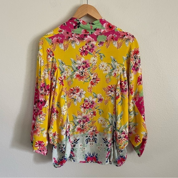 Anthropologie Akemi + Kin Aurelia Floral Print Kimono OS - Picture 8 of 12